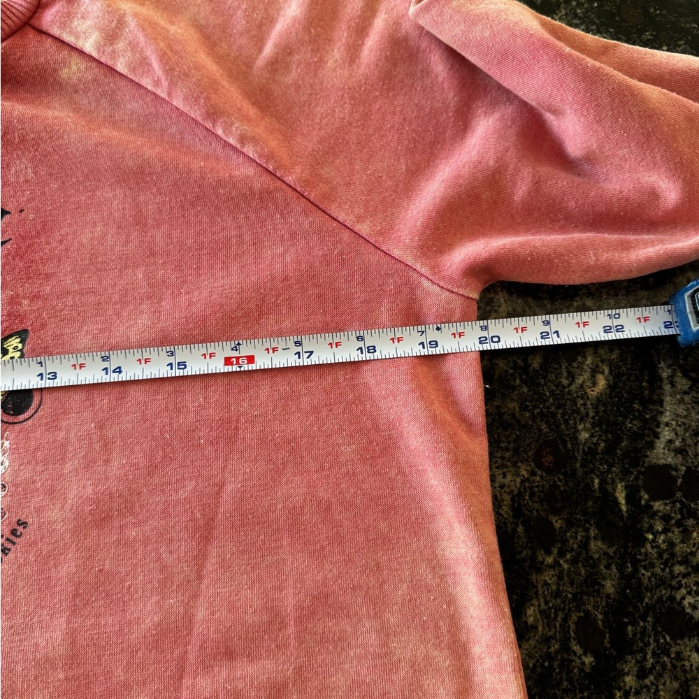 No Boundaries Junior Celestial Butterfly Mineral Wash Pullover Sweatshirt - Picture 5 of 9